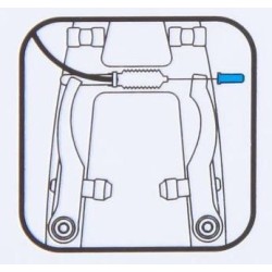 CROSSER Završetak sajle kočnice EC005A silver
