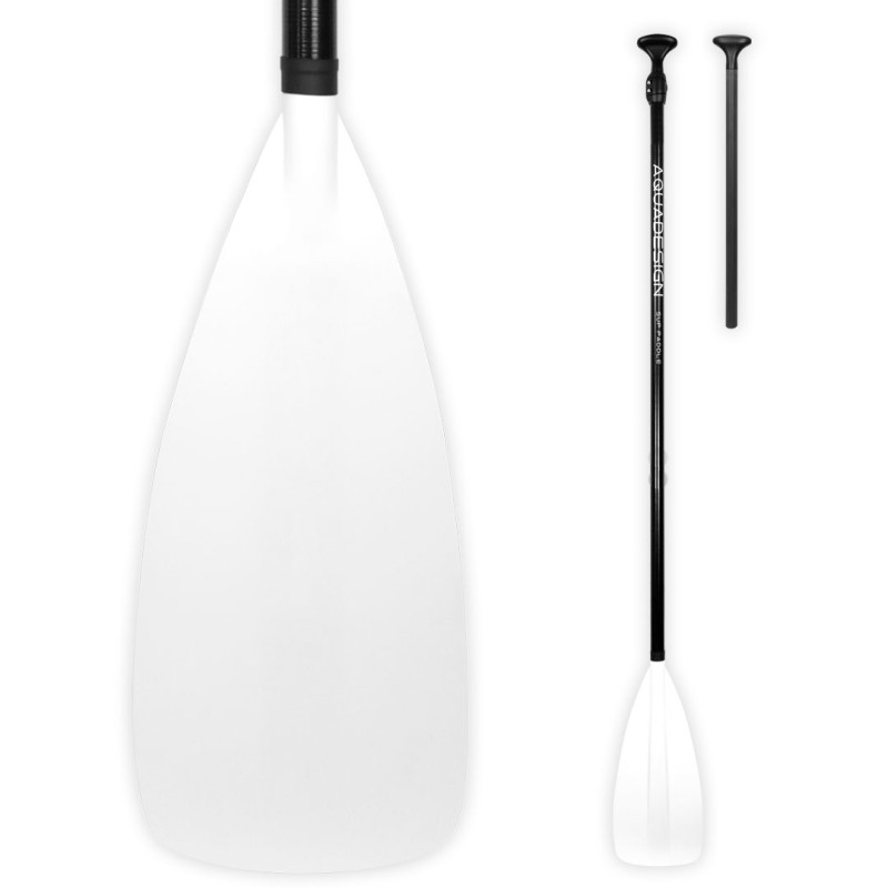 AQUA DESIGN Veslo za sup Fiber 2 parts 170 - 215cm white