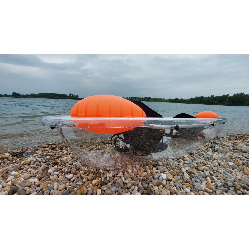 Kajak Prozirni + 2 Deluxe sjedala + 2 vesla + kormilo