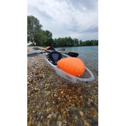 Kajak Prozirni + 2 Deluxe sjedala + 2 vesla + kormilo