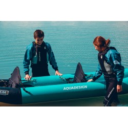 AQUA DESIGN KOLOA 360 Kajak na napuhavanje plavi dvosjed