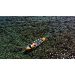 Kajak Prozirni + 2 Deluxe sjedala + 2 vesla + kormilo