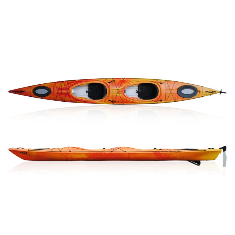 DAG BIWOK EVO HL kajak red/yellow with skeg