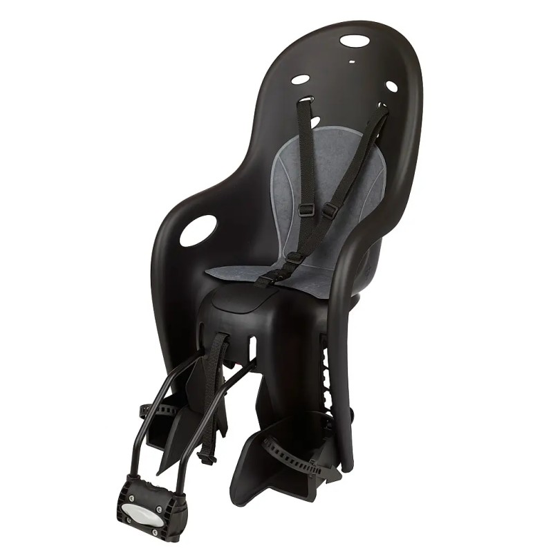 DIEFFE Sjedalica stražnja na ramu Bikey Relax RFM crno/siva