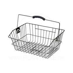 POINT Košara za bicikl stražnja crna 40 x 31 x 17/14cm