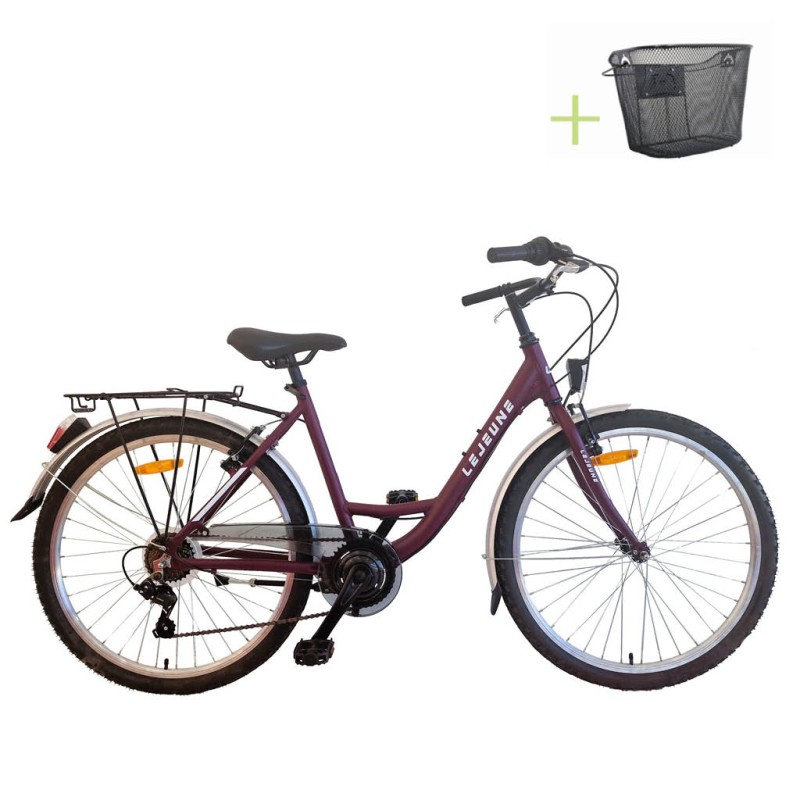 ULTRA TONUS LEJEUNE 26" gradski bicikl bordo 420mm (MY24)