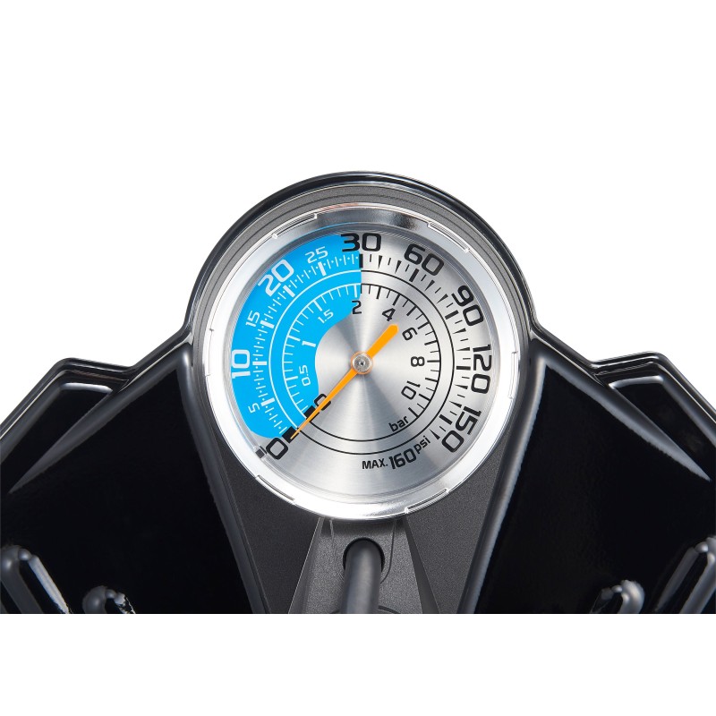 MERIDA DUAL GAUGE pumpa podna metalna crno/siva