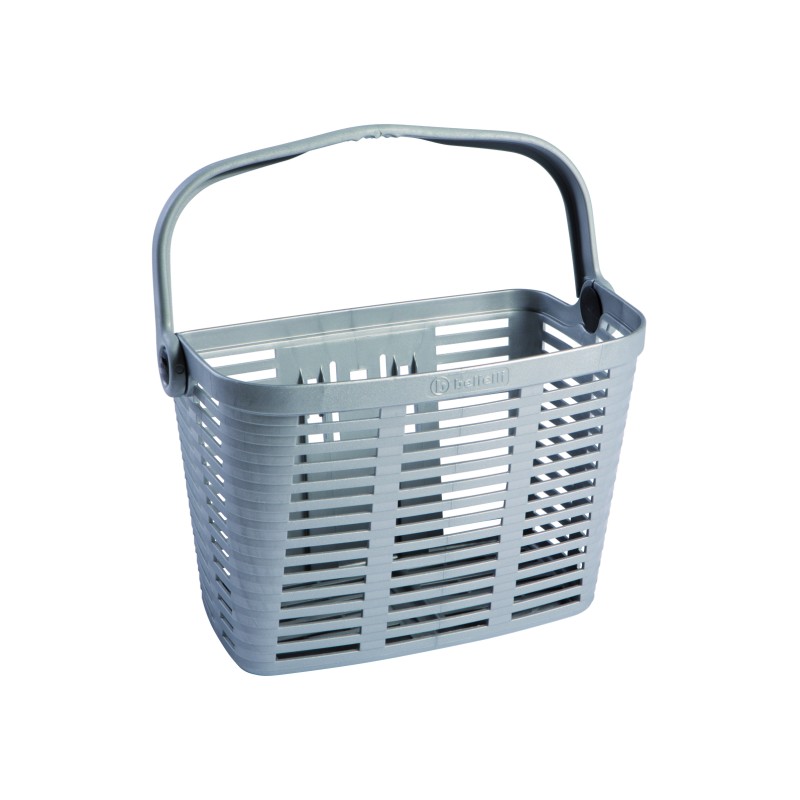 BELLELLI Košara za bicikl prednja CESTINO "PLAZA" srebrna