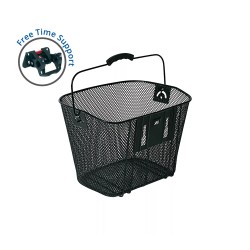 BELLELLI Košara za bicikl prednja CESTINO "RETE" metalna crna sa nosačem