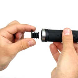 CROSSER Ručke gripovi HL-G201 green w/black rings