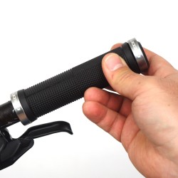 CROSSER Ručke gripovi HL-G201 green w/black rings