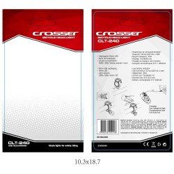 CROSSER Svjetlo prednje CLT-240 - USB punjenje