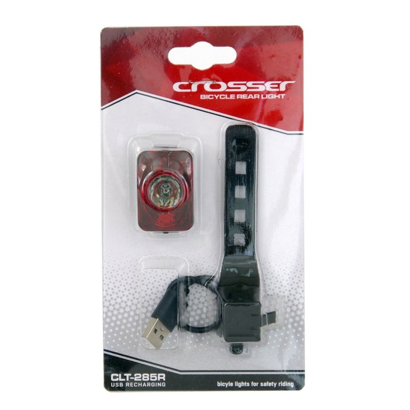 CROSSER Svjetlo stražnje CL-285R- USB punjenje