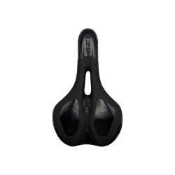 CROSSER Sjedalo za bicikl DD093MF 190mm crno s crvenim i plavim svjetlom