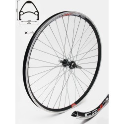 Kotač stražnji 26" X2 alu QR disc navoj crni 36H Joytech D242 6 bolt